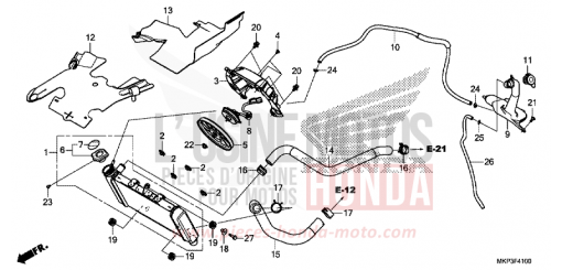 RADIATEUR CBR500RAK de 2019